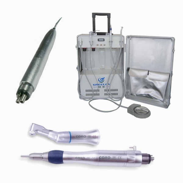 Greeloy Portable Unit GU-P204 + Air Scaler + COXO Handpiece Kit