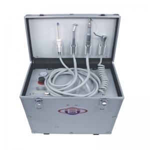 Portable Dental Turbine Unit + Air Compressor +Suction System + Triplex Syringe