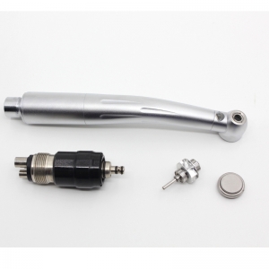 Dental E-generator LED handpiece with quick coupling