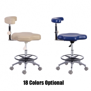 New Dental Medical Nurse Adjustable Mobile Chair QY90B Nurse's Stools PU Leather