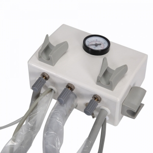 Dental Portable Turbine Unit Wall Mount with Air Compressor Triplex Syringe