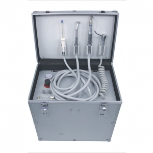 Portable Dental Turbine Unit（Fiber Optic Pipes LED） + Air Compressor +Suction Sy...