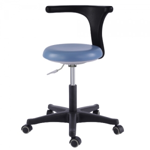 Dental Medical Office Stools Assistant's Stool Adjustable Nurse Chair PU Leather