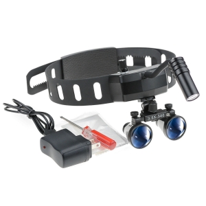 5W Wireless LED Head Light with 3.5X Binocular Loupes for Dental Medical