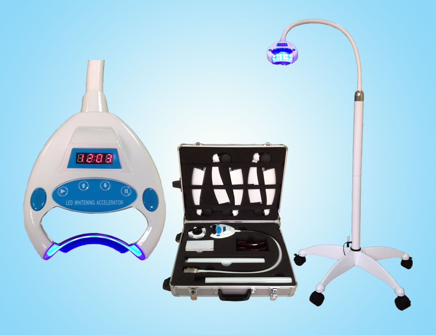 Dental Movable Teeth Whitening Cold Blue Light Lamp Machine Bleaching System